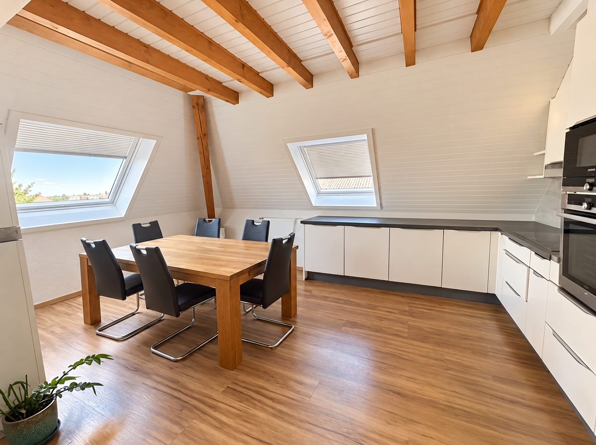 Kitchen: virtual decluttering of worktop items — after
